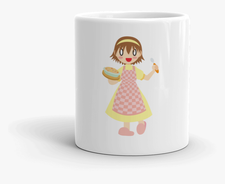 Master Pie Making Happy Girl Mockup Front View 11oz, HD Png Download, Free Download