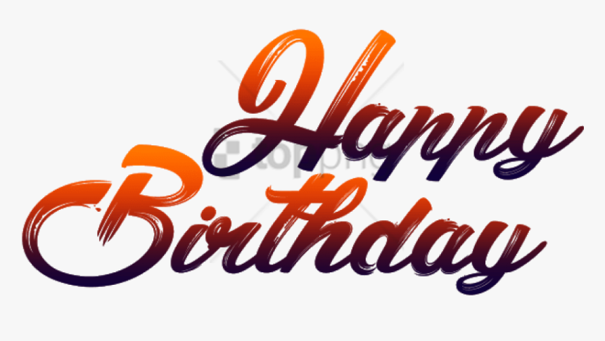 Free Png Happy Birthday For Picsart Png Image With - Happy Birthday Png Text, Transparent Png, Free Download