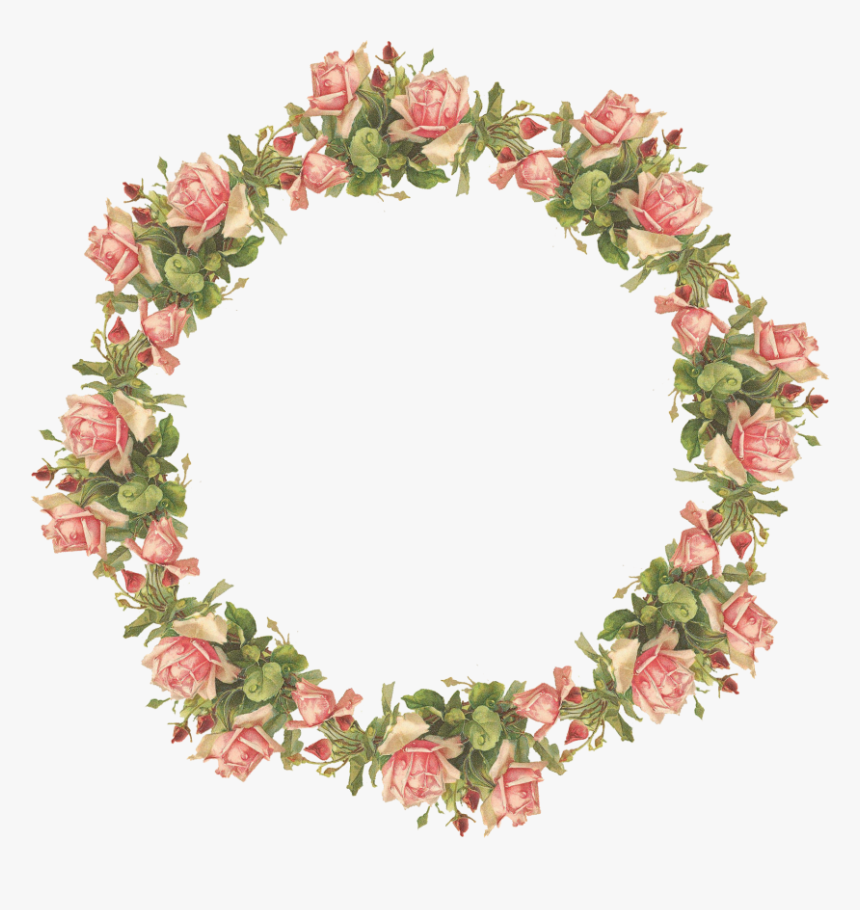 Rose Border Clipart Png Free Images Freeclipart Pw - Flowers Photo Frame Png, Transparent Png, Free Download