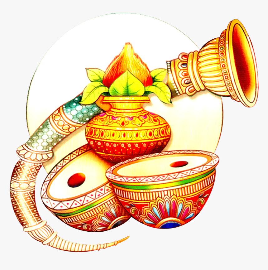 Indian Wedding Art - Wedding Shehnai Clipart Png, Transparent Png, Free Download