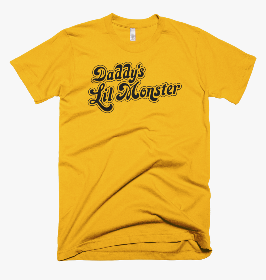 Daddy"s Lil Monster T-shirt Harley Quinn Suicide Squad - Yellow Tpwk Shirt, HD Png Download, Free Download