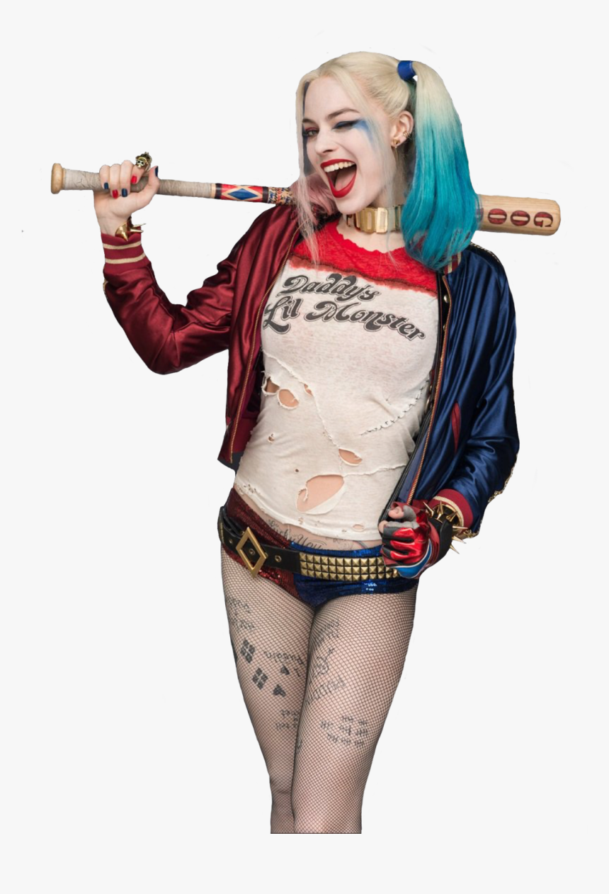 Harley Quinn T-shirt Joker Suicide Squad Costume - Harley Quinn Suicid Squad Costume, HD Png Download, Free Download