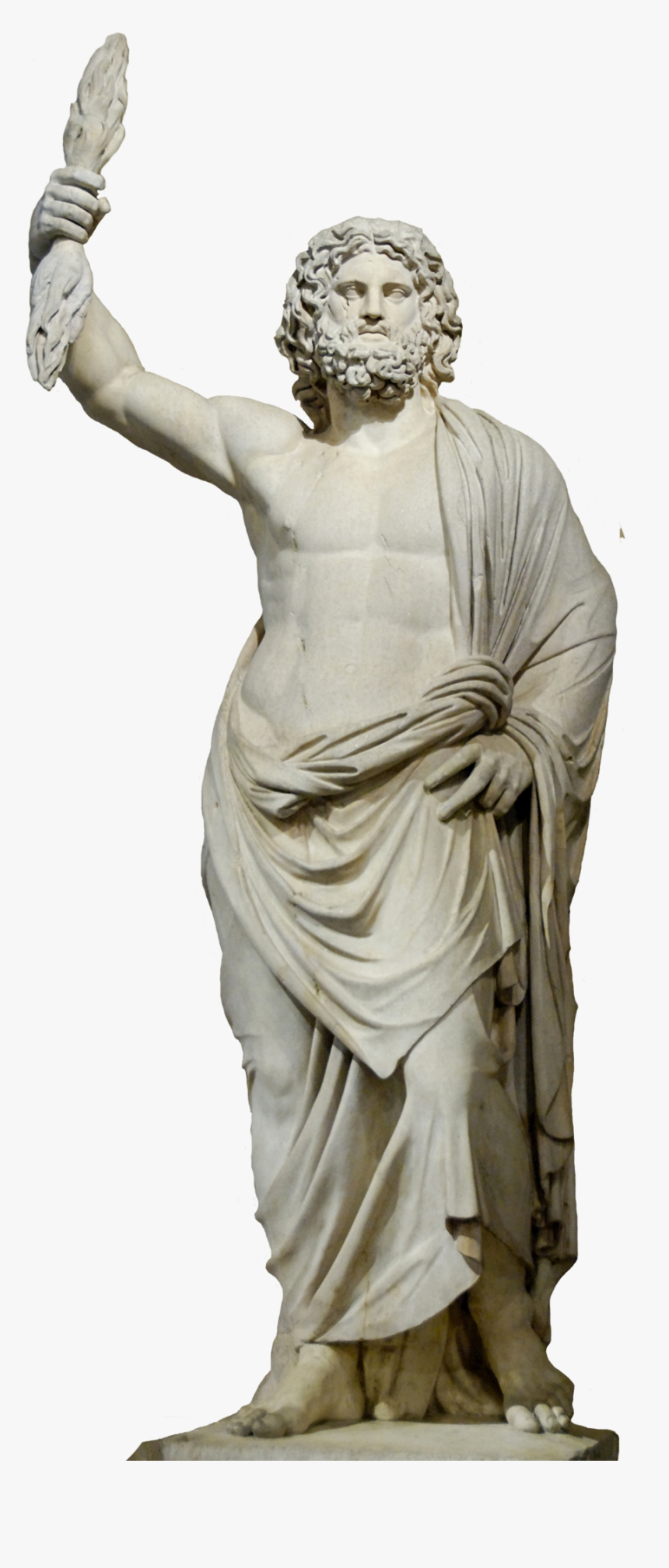 Greek Mythology Statue Png - Zeus Statue Transparent Background, Png Download, Free Download