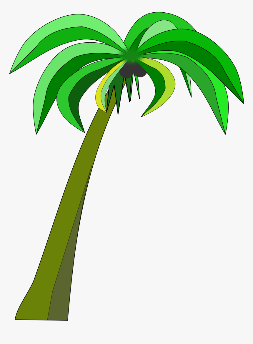 Palm Or Coconut Tree Clip Arts - Coconut Tree Clipart .png, Transparent Png, Free Download