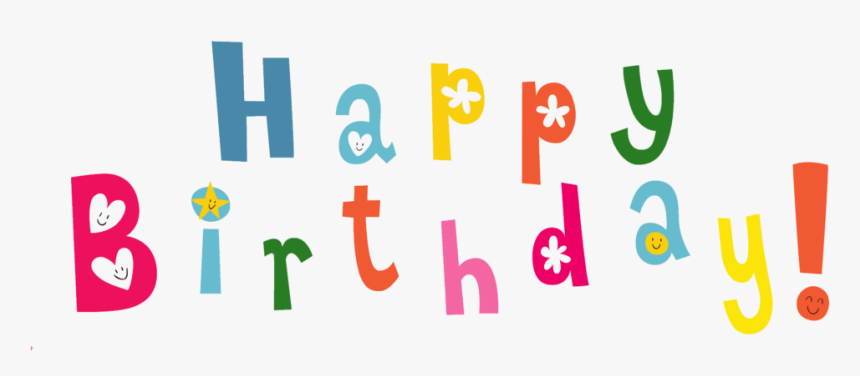 Lovely Happy Birthday Png Image With Hearts Gradient - Graphic Design, Transparent Png, Free Download