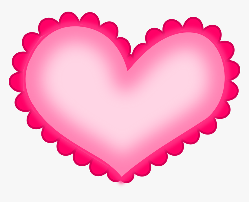 Hot Pink Heart Png Hd - Valentine Hearts Clip Art, Transparent Png, Free Download