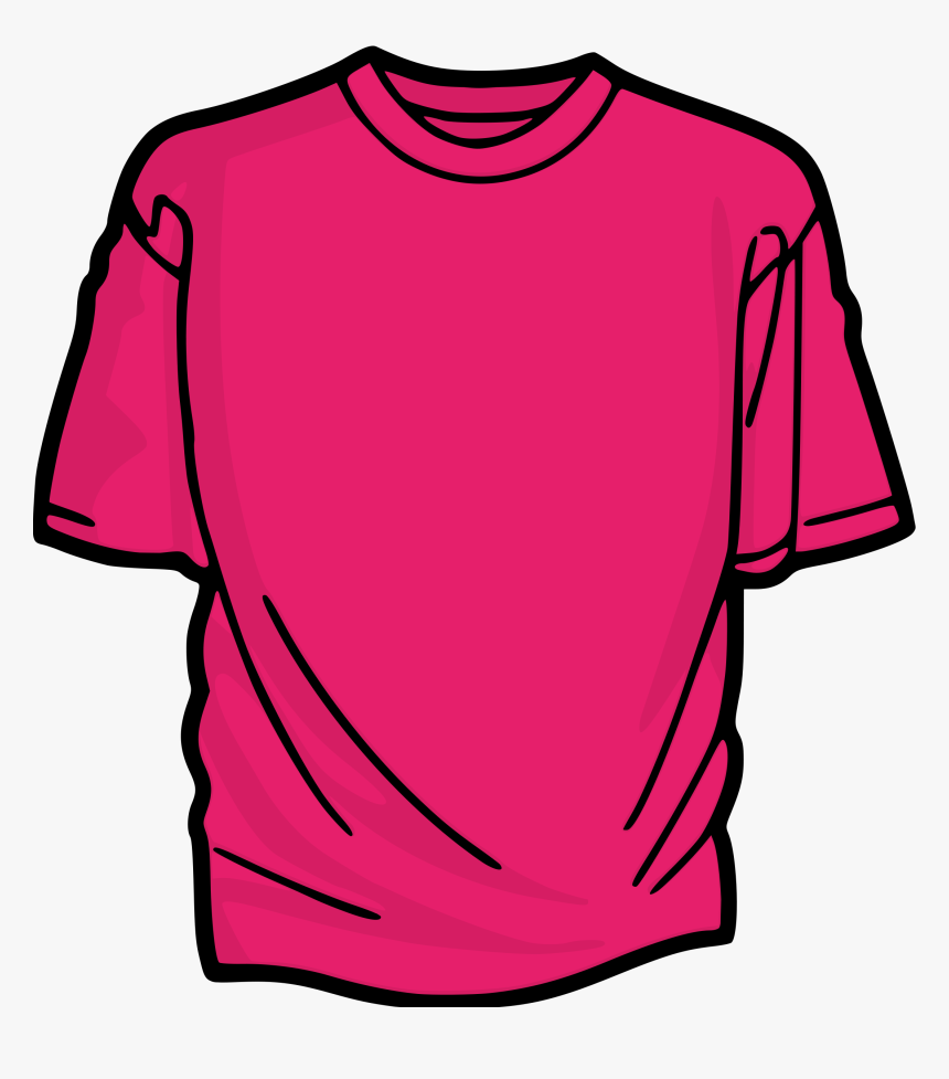 T Shirt Shirt Tie Dye Clipart - Pink Shirt Clip Art, HD Png Download, Free Download