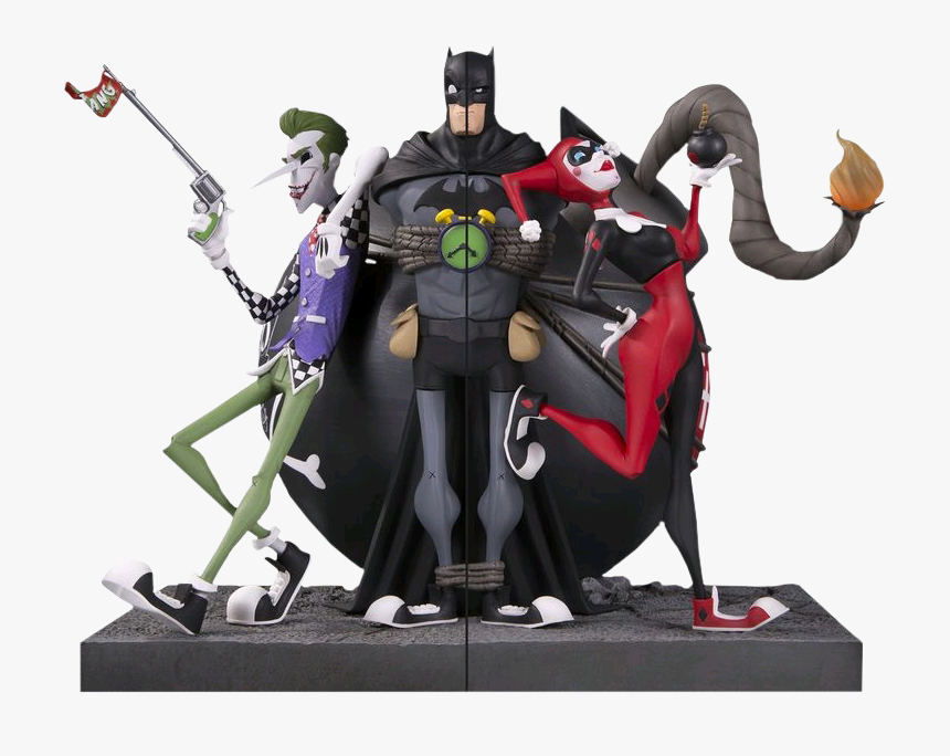 Dc Gallery The Joker And Harley Quinn Bookends, HD Png Download, Free Download