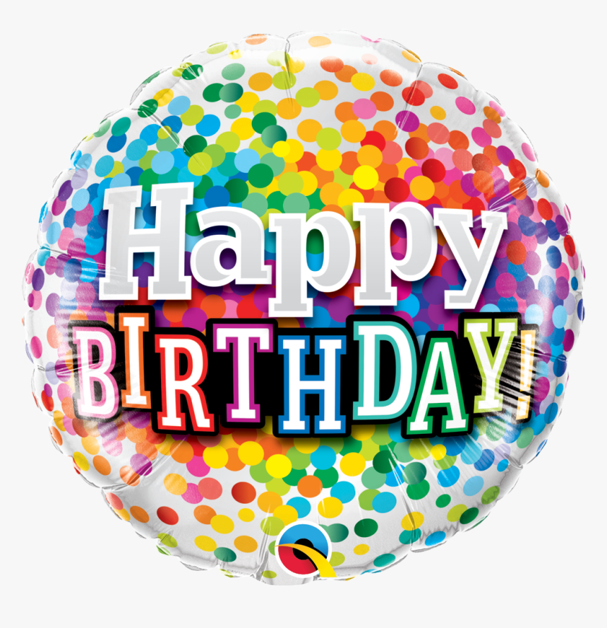 18 - Happy Birthday Rainbow Balloons, HD Png Download, Free Download