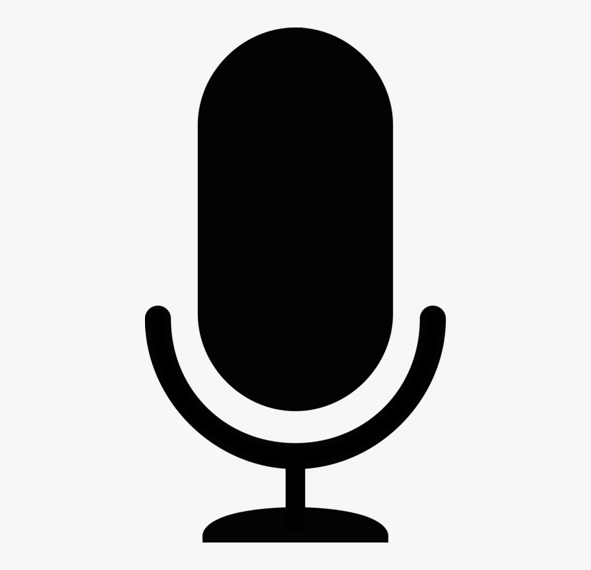 Line,black And White,microphone - Microphone Icon No Background, HD Png Download, Free Download