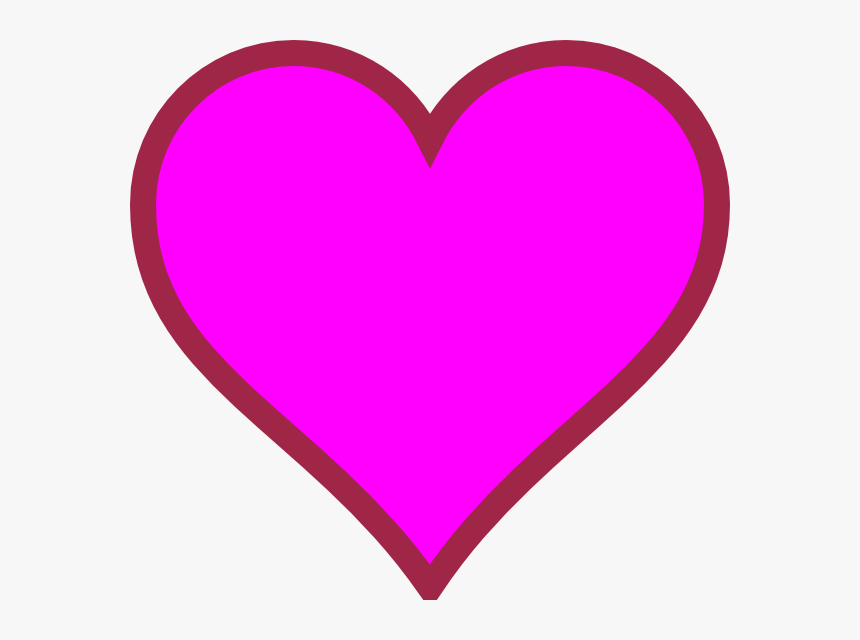 Hot Pink Heart Png Related Keywords Amp Suggestions, - Pink And Purple Heart, Transparent Png, Free Download