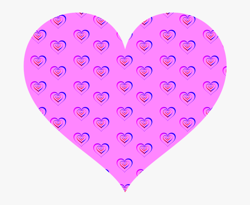 Heart, Pink, Valentine, Bright, Transparent Background, HD Png Download, Free Download