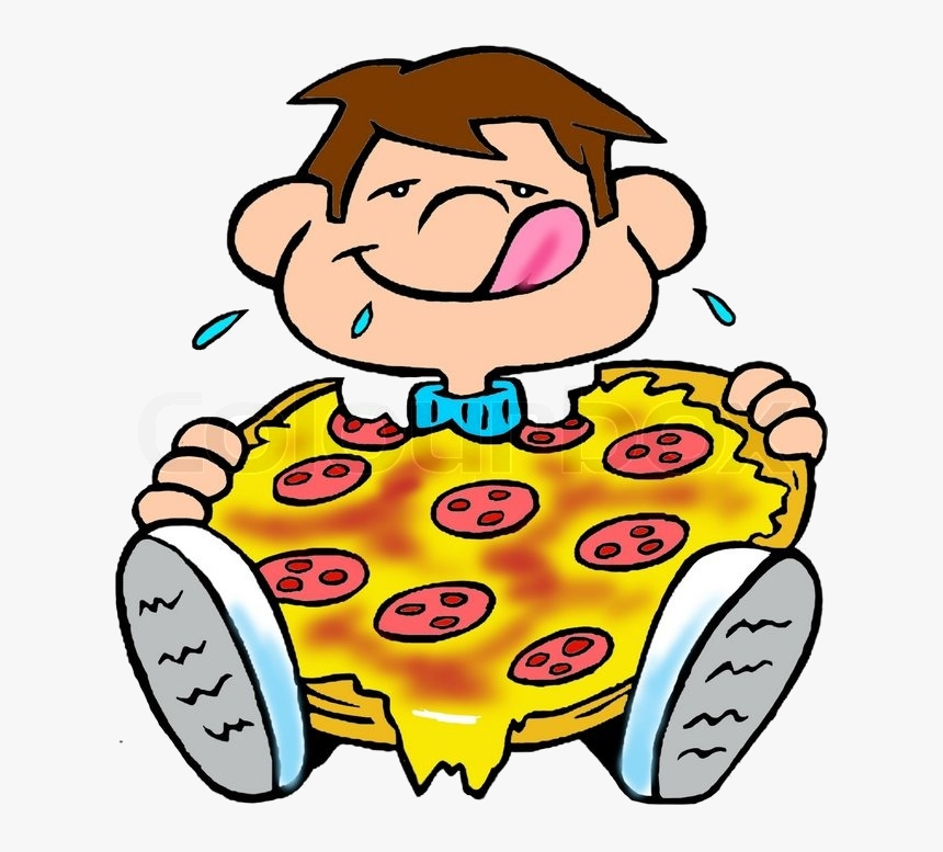 Pizza Family Eating Clipart Px Image Transparent Png - Person Eating Pizza Clipart, Png Download, Free Download