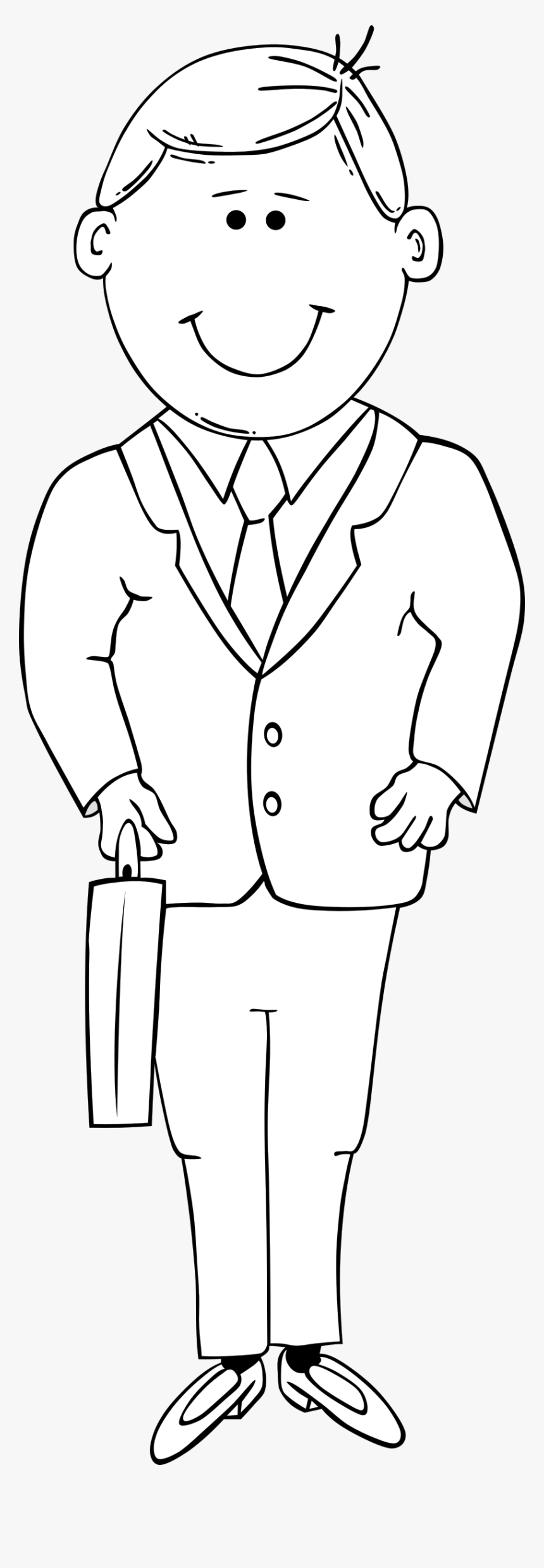 Clipart - - Man In Suit Cartoon, HD Png Download, Free Download