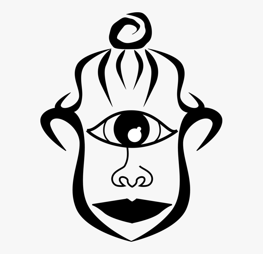 Line Art,head,monochrome Photography - Cyclops The Greek God Symbol, HD Png Download, Free Download