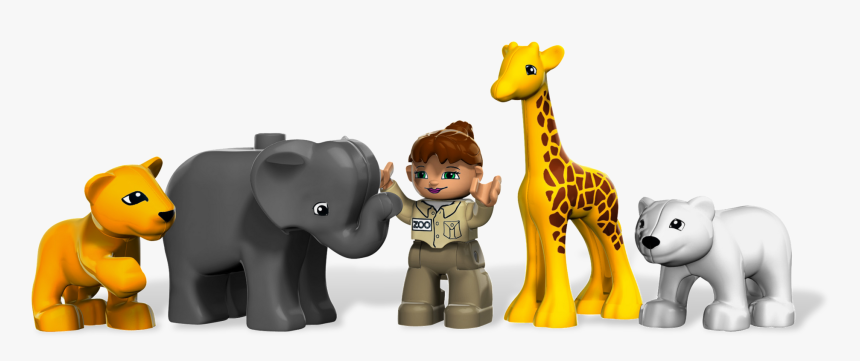 Toy Lego Minifigure Zoo Duplo Block Clipart - Lego 4962 Duplo Baby Zoo, HD Png Download, Free Download