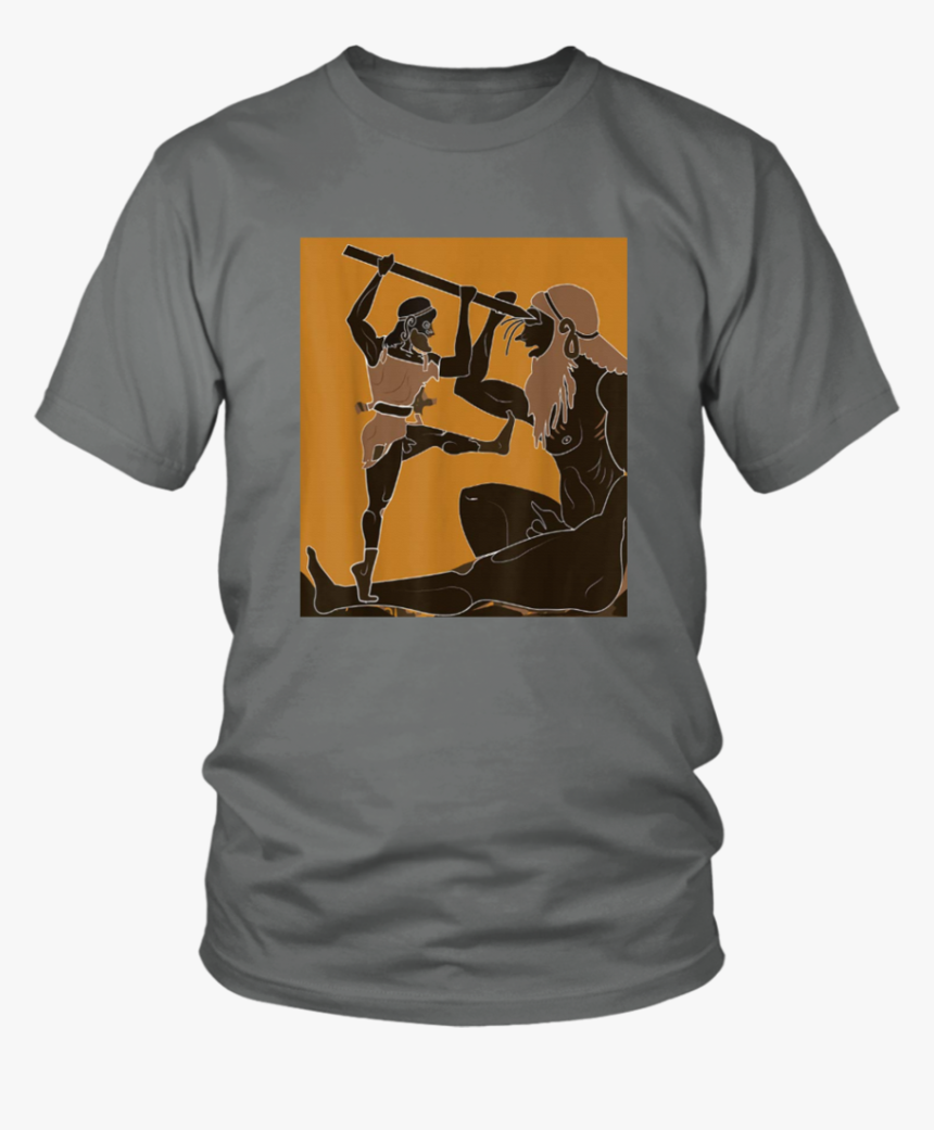 Cyclops And Odysseus T-shirt Greek Mythology Ancient - Life Is Better Around The Campfire T Shirt Dog, HD Png Download, Free Download