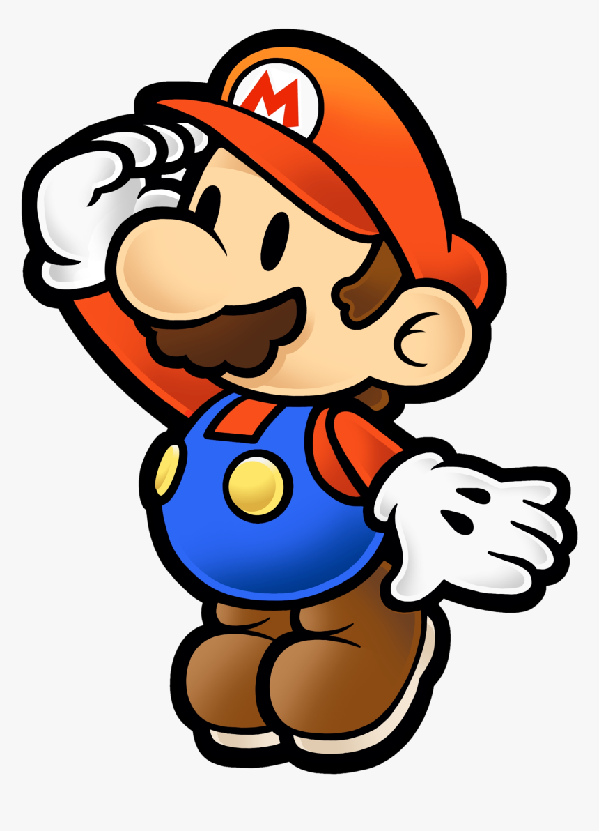 Paper Mario Png - Super Paper Mario Mario, Transparent Png, Free Download