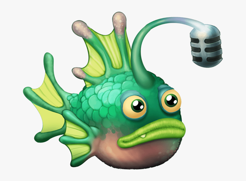 Angler Baby With Attached Microphone - My Singing Monsters Fish, HD Png Download, Free Download