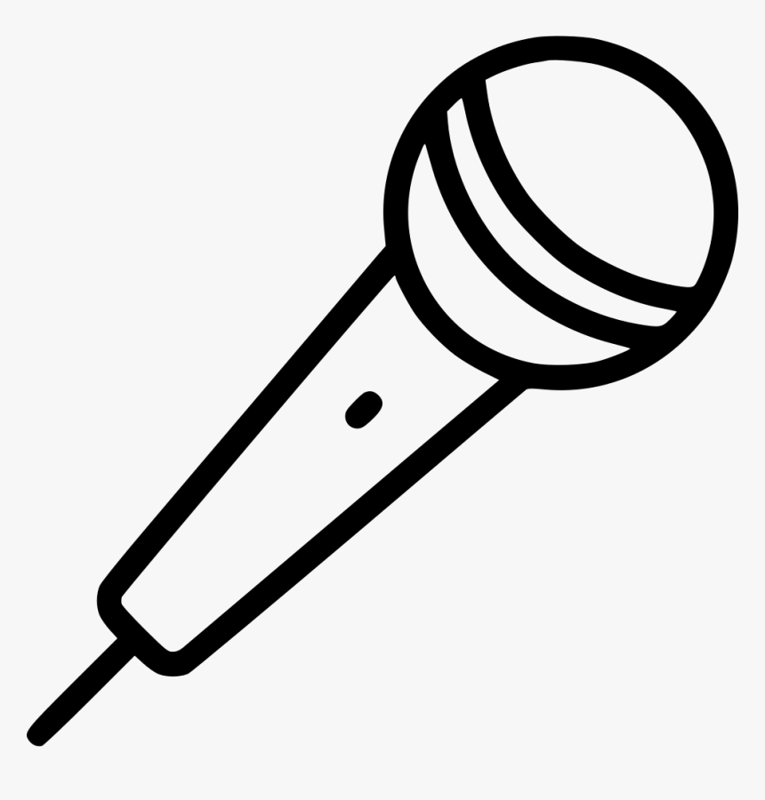 Microphone Icon Mic Png File Png Download - Simple Microphone Line Drawing,...