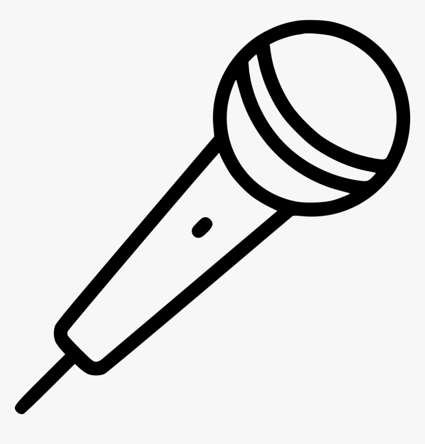 Microphone Icon Mic Png File Png Download - Simple Microphone Line Drawing, Transparent Png, Free Download