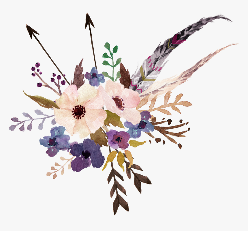 Legit Chics Flower Bouquet - Boho Transparent, HD Png Download, Free Download