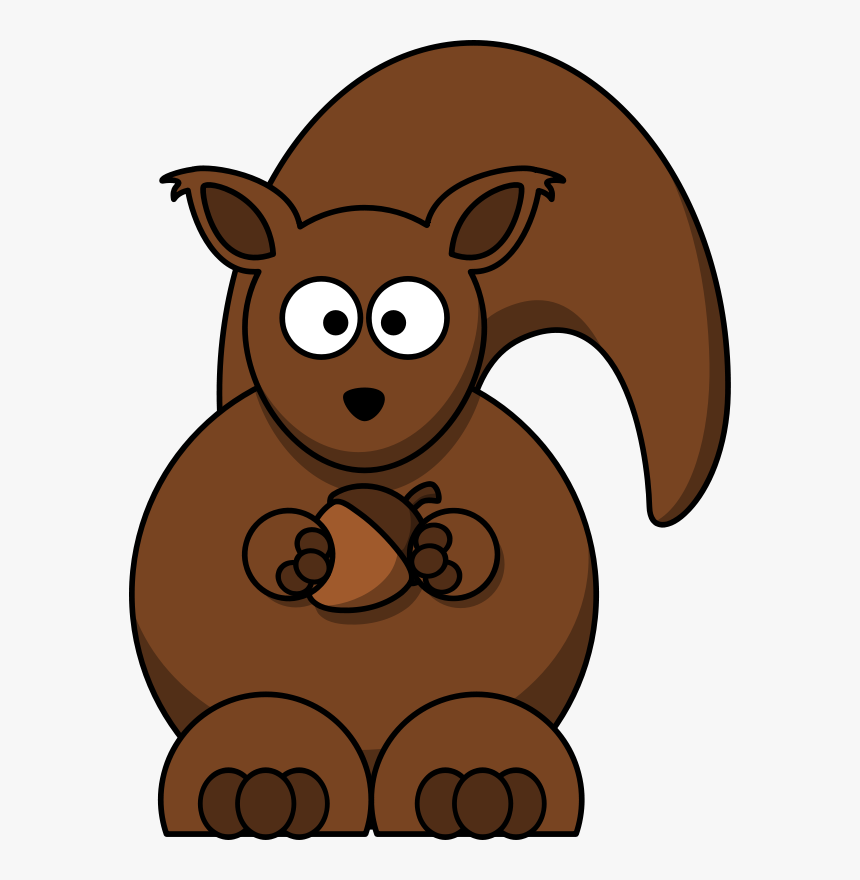 Safari Jungle Animal Baby Zoo Animals Cute Clipart - Cartoon Squirrel Clipart, HD Png Download, Free Download