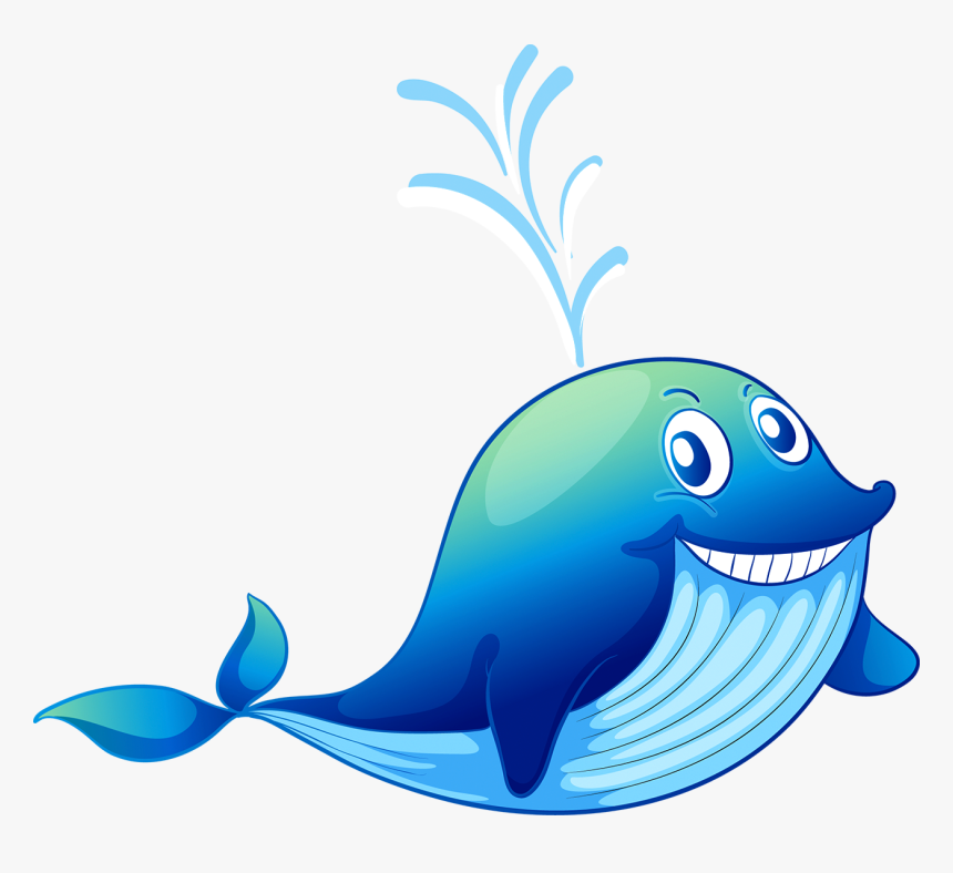 Whale Clipart Water Splash - Whale Water Splash Png, Transparent Png, Free Download