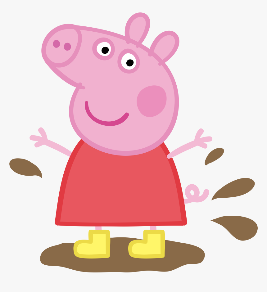 Peppa Pig In Muddy Puddle Transparent Png Image​, Png Download, Free Download