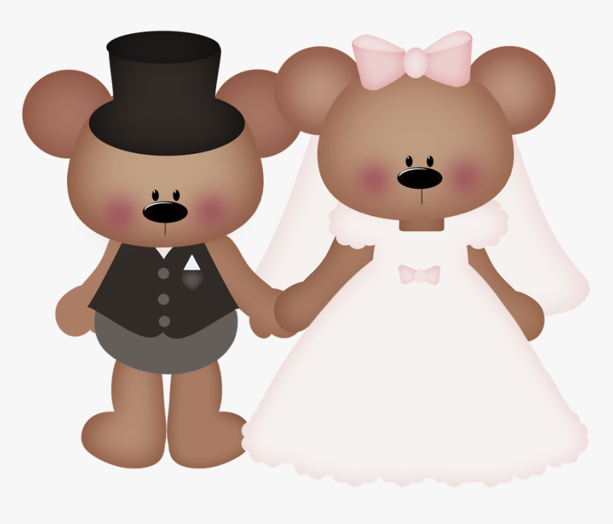 Wedding Teddy Clipart, HD Png Download, Free Download