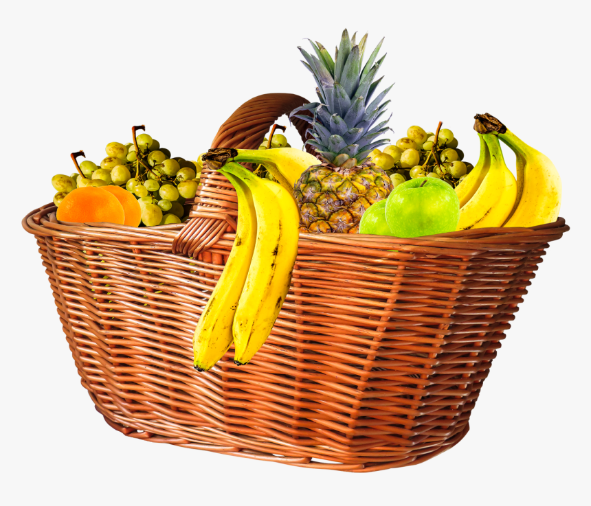 Fruit Basket Png Transparent Image - Fruits In Basket Png, Png Download, Free Download