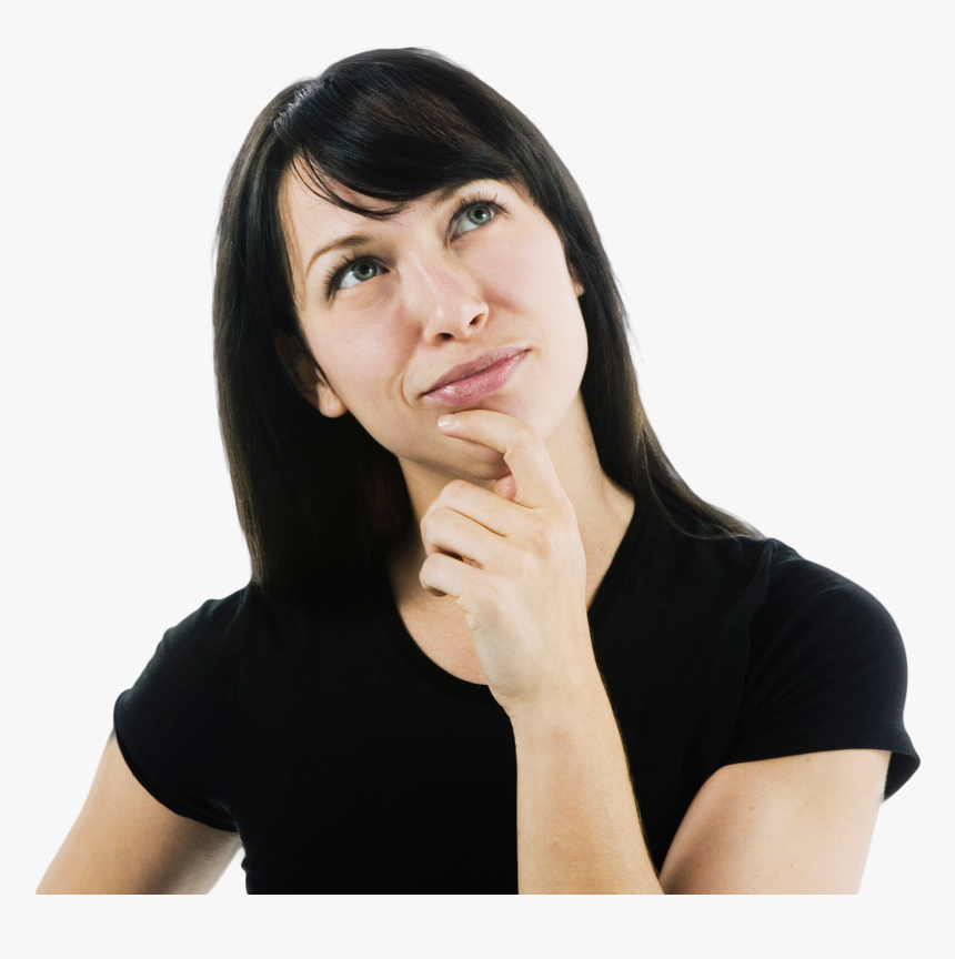 Woman Thinking About Federal Student Loans And Supplemental - Students Thinking Picture Png, Transparent Png, Free Download