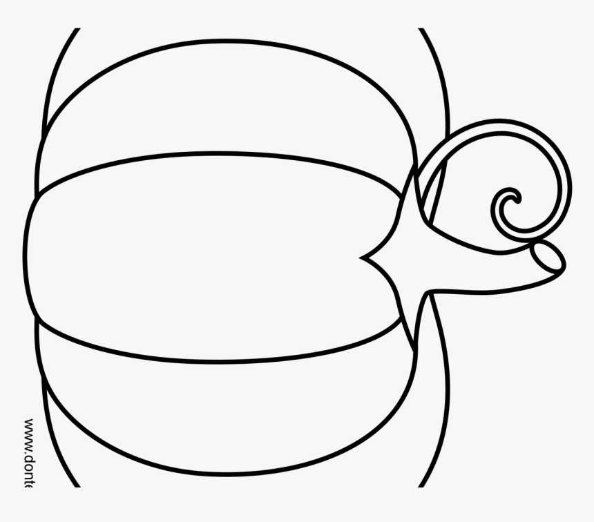 Pumpkin Outline Png - Printable Pumpkin Outline, Transparent Png, Free Download