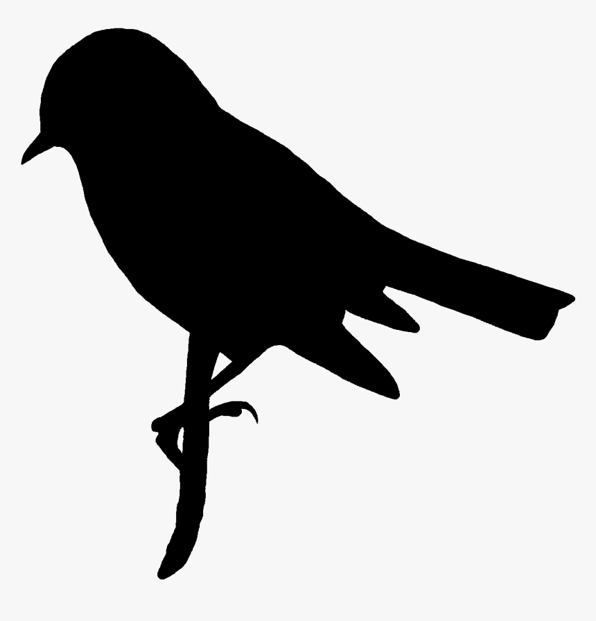 Bird Silhouette Clip Art - Firecrest Bird Silhouette, HD Png Download, Free Download