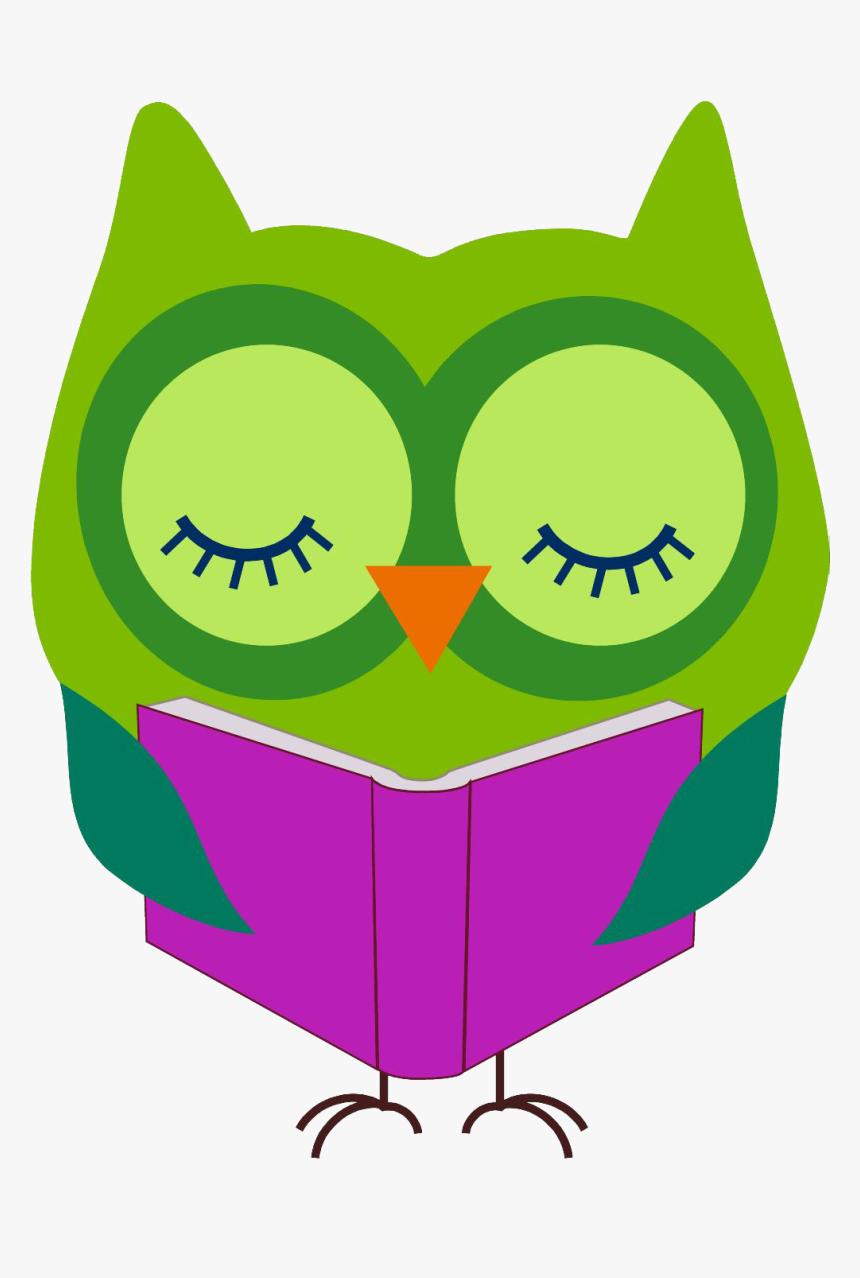 Owl Reading Clip Art Cliparts - Cute Reading Clip Art, HD Png Download, Free Download