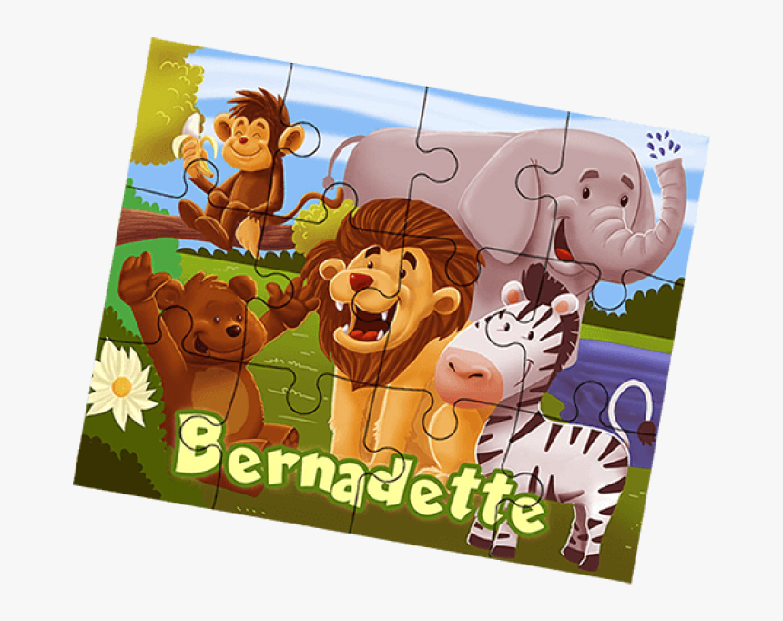 Zoo Animals Puzzle - Cartoon, HD Png Download, Free Download