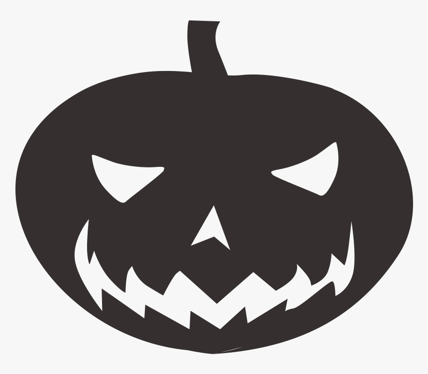 Clip Art Pumpkin Silhouette - Pumpkin Halloween Silhouette, HD Png Download, Free Download