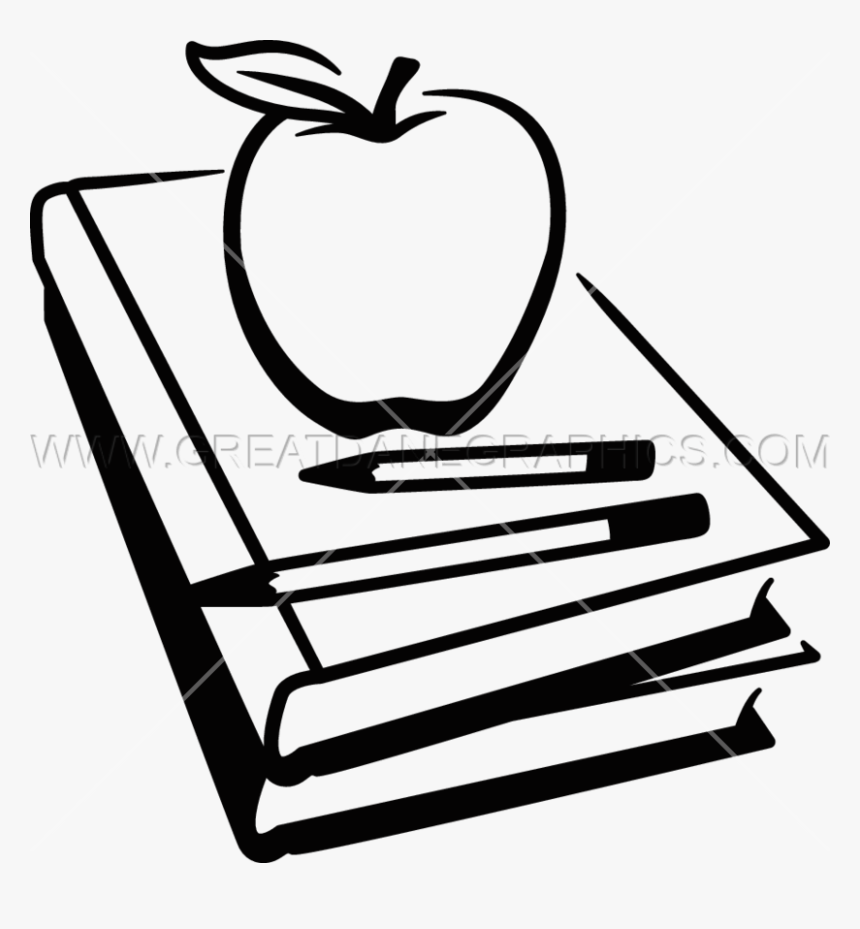 Transparent School Clip Art Black And White - School Books Black And White, HD Png Download, Free Download