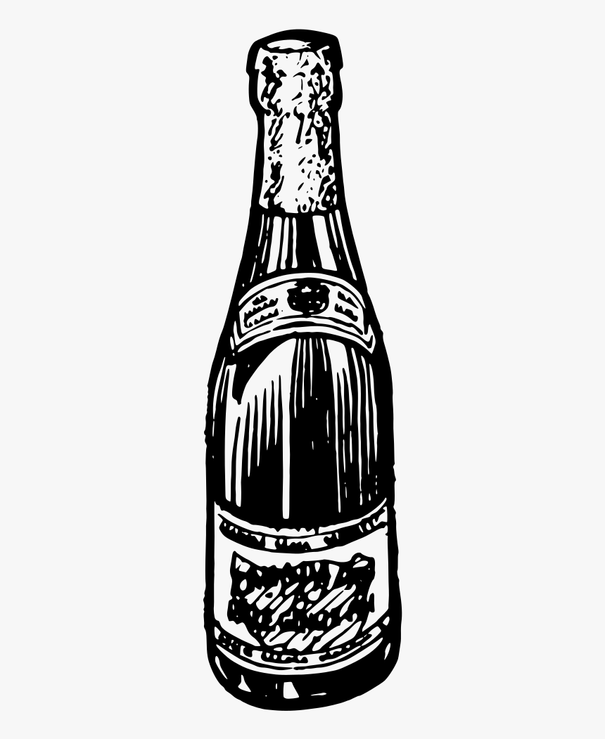 Bottle Of Champagne - Guinness, HD Png Download, Free Download
