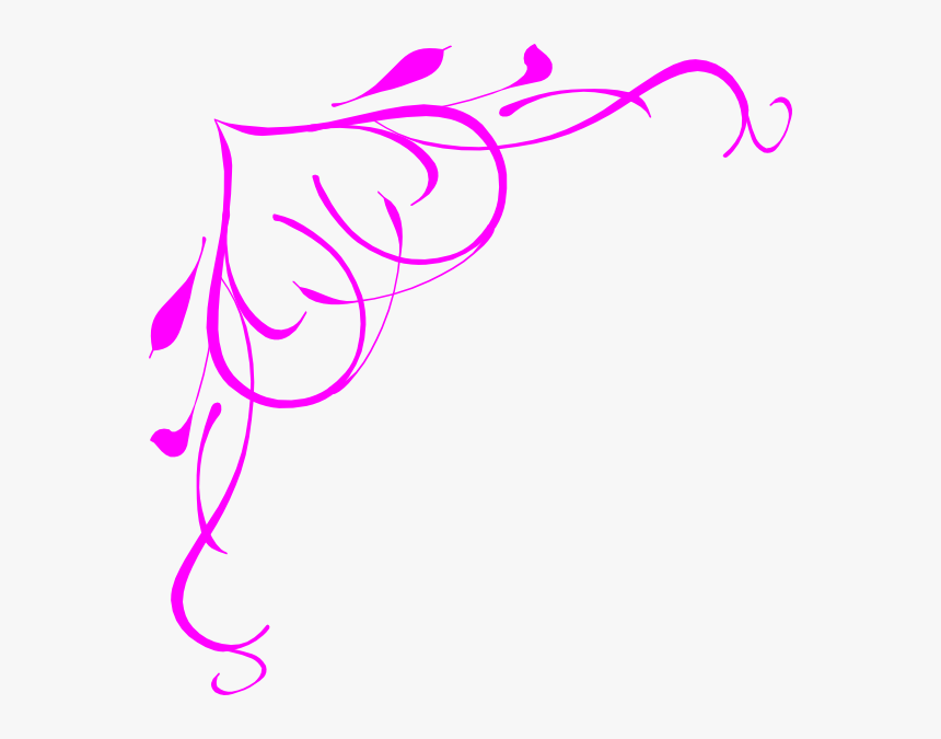 Vector Frame Clipart Hot Pink - Border Design Blue And Pink, HD Png Download, Free Download