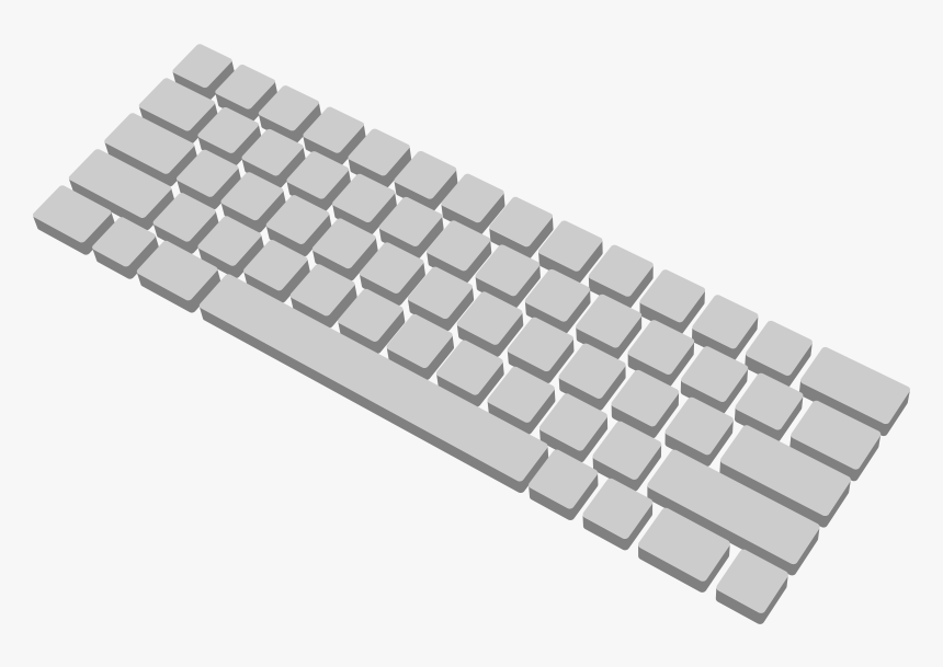 Computer Keyboard 3d Clip Arts - Keyboard Button 3d Png, Transparent Png, Free Download