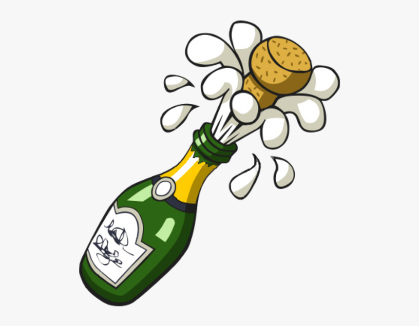 Bottle Of Bubbly - Clipart Champagne, HD Png Download, Free Download