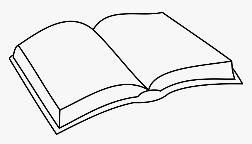 Transparent Open Book Clip Art Png - Simple Drawing Of Open Book, Png Download, Free Download