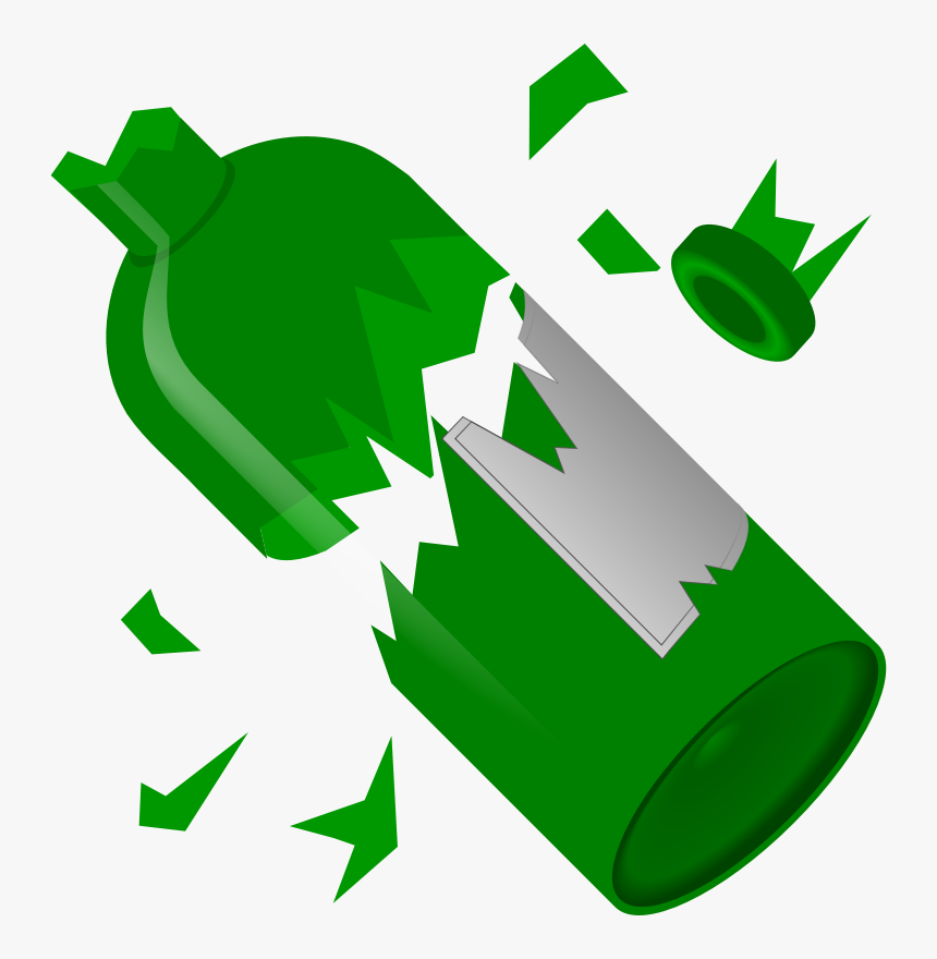 Broken Glass Bottle Vector, HD Png Download, Free Download