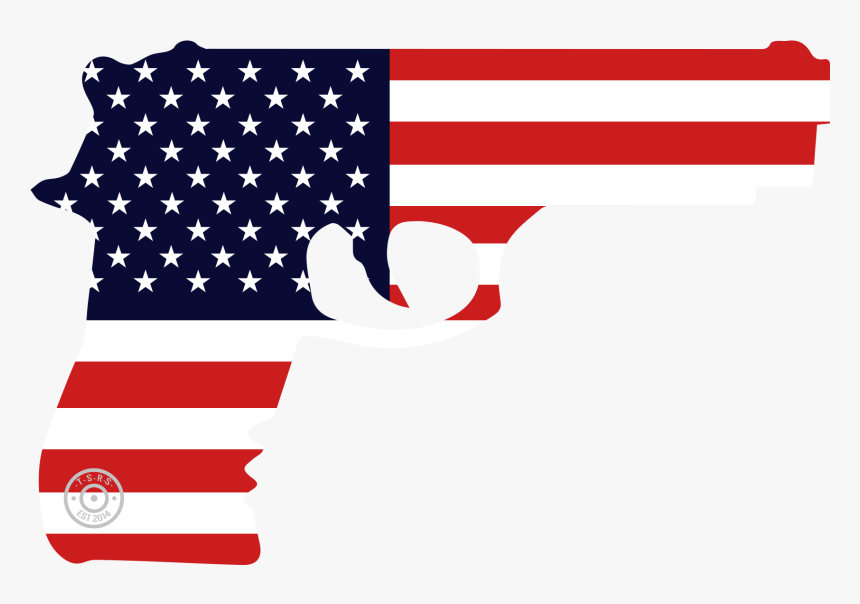 United States Of America - American Flag Gun Clipart, HD Png Download, Free Download