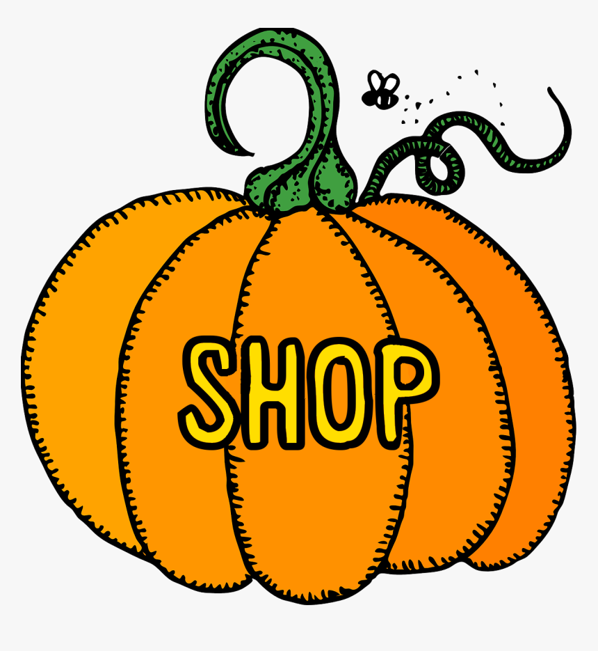 Pumpkin History Black And White Stock - Fall Clip Art Pumpkin, HD Png Download, Free Download