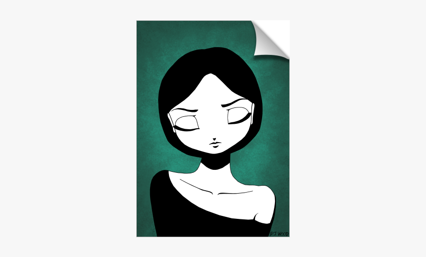 Thinking Girl - Illustration, HD Png Download, Free Download