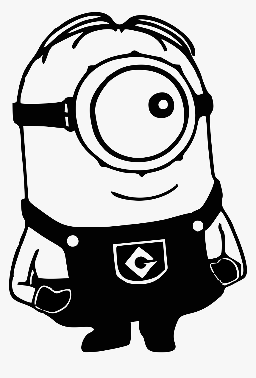 Transparent Pumpkin Png Black And White - Black And White Minions, Png Download, Free Download