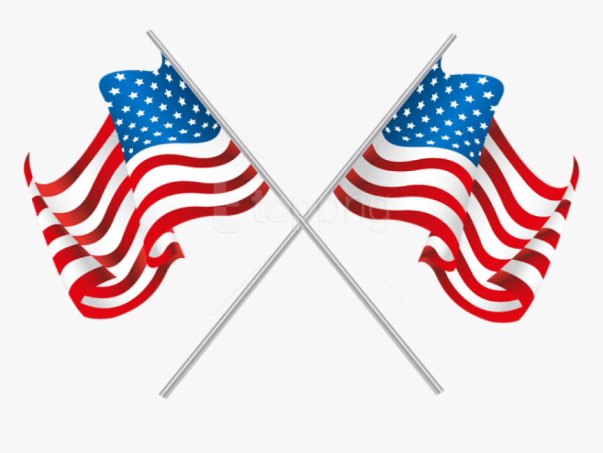 Free Png Usa Crossed Flags Png Images Transparent, Png Download, Free Download