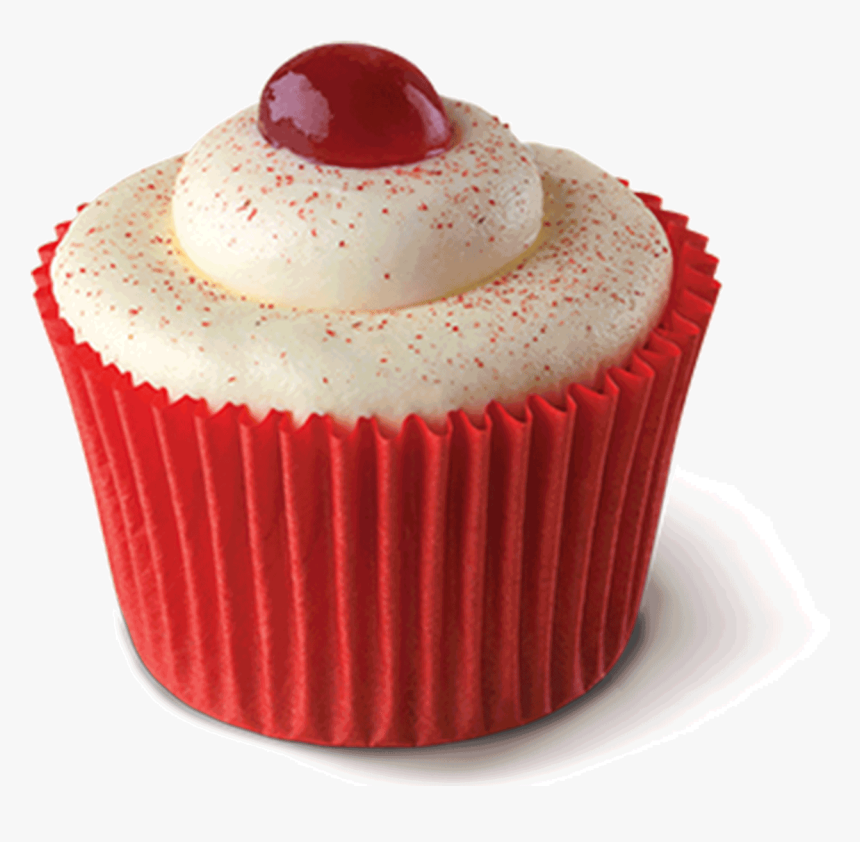 Red Velvet Cupcake Png - Cupcake, Transparent Png, Free Download